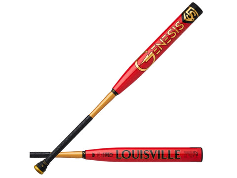 Louisville Genesis Red-Gold Balanced Slowpitch Bat